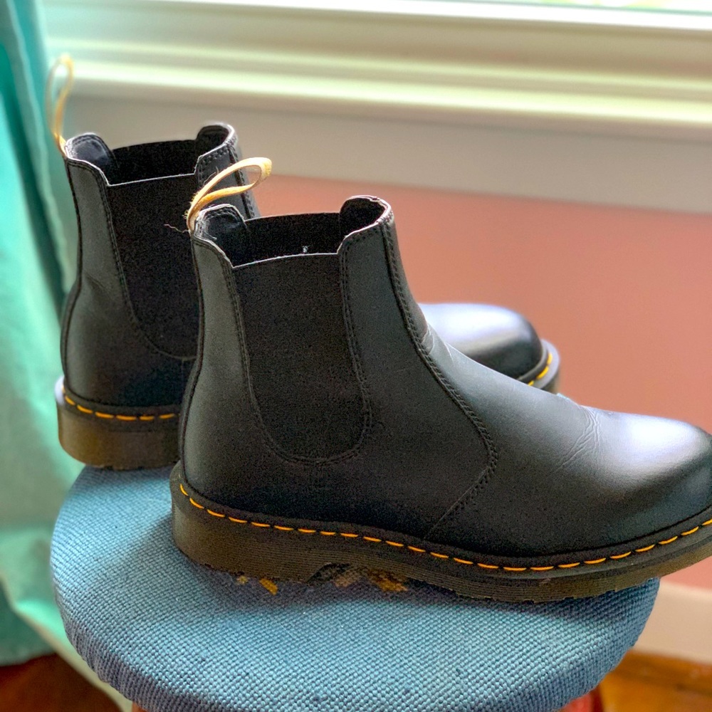 Dr. martens size 10 men black Chelsea boots